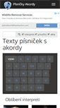 Mobile Screenshot of pisnicky-akordy.cz